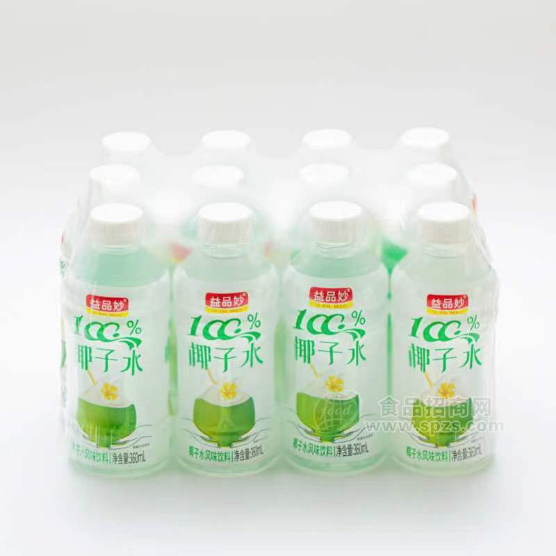 益品妙椰子水风味饮料360mlX12瓶