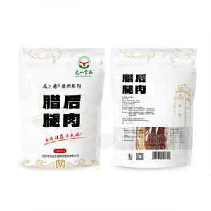 羌山食品臘后腿肉北川老非煙熏臘肉發(fā)酵肉系列400g