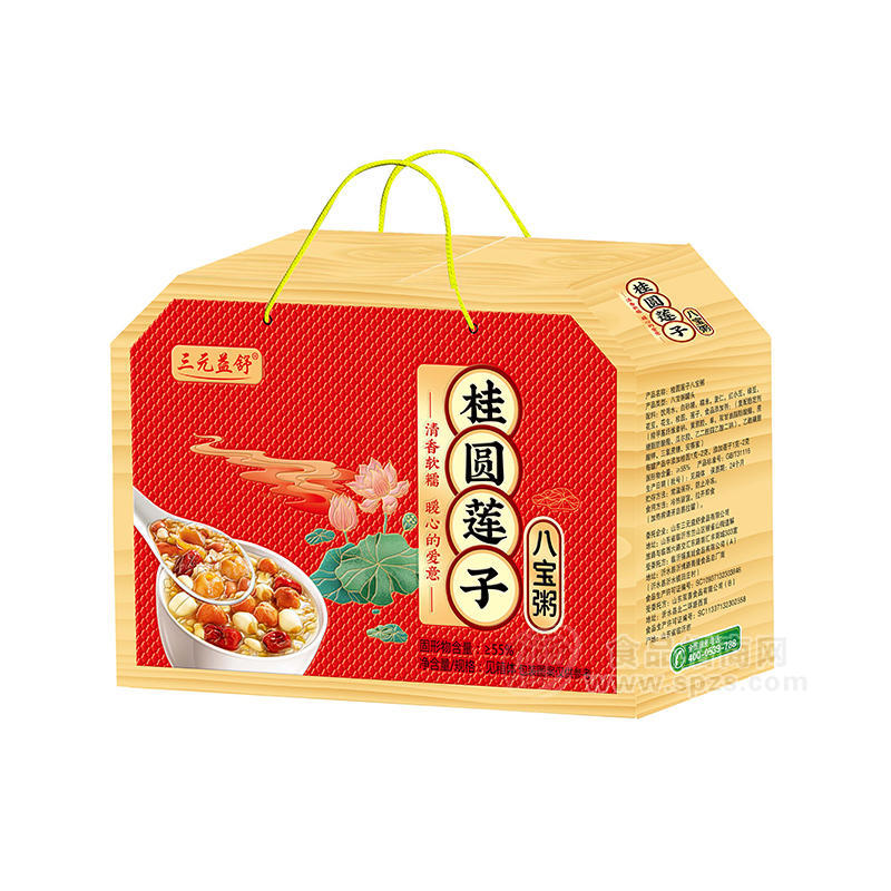 三元益舒桂圆莲子八宝粥礼盒装招商