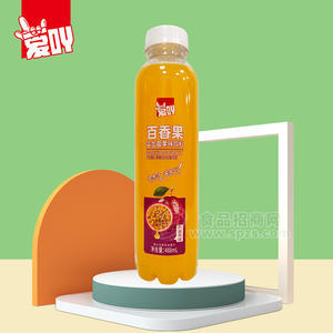 愛吖百香果益生菌發(fā)酵復(fù)合果味果汁飲品488ml