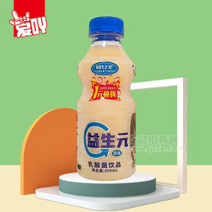 時(shí)代之星益生元原味乳酸菌飲品乳飲料450ml