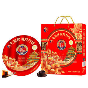 福穗龙七星伴明月月饼900g礼盒装
