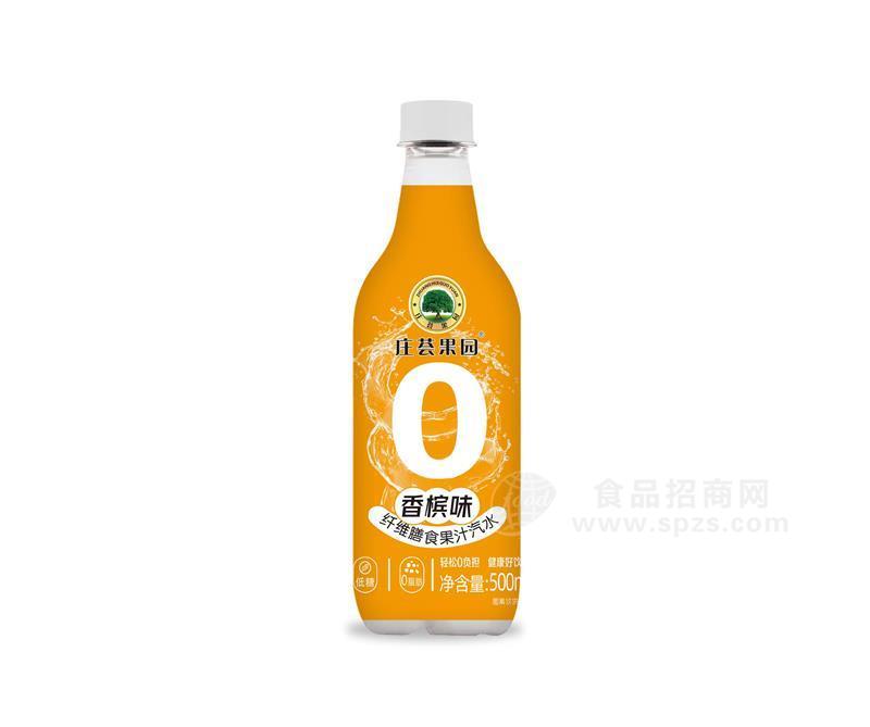 莊薈果園香檳味纖維膳食果汁汽水500ml飲料