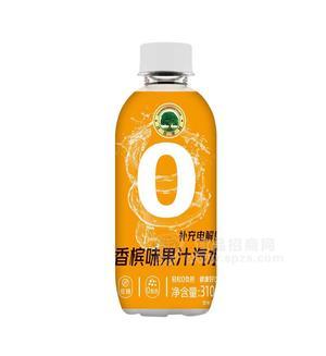 莊薈果園香檳味纖維膳食果汁汽水310ml飲料