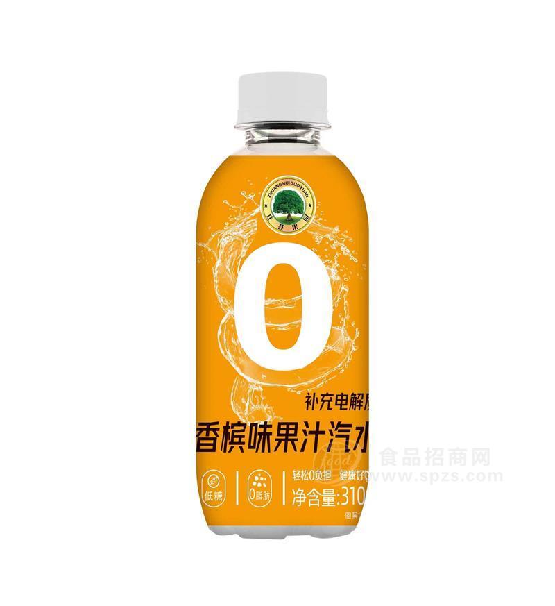 莊薈果園香檳味纖維膳食果汁汽水310ml飲料