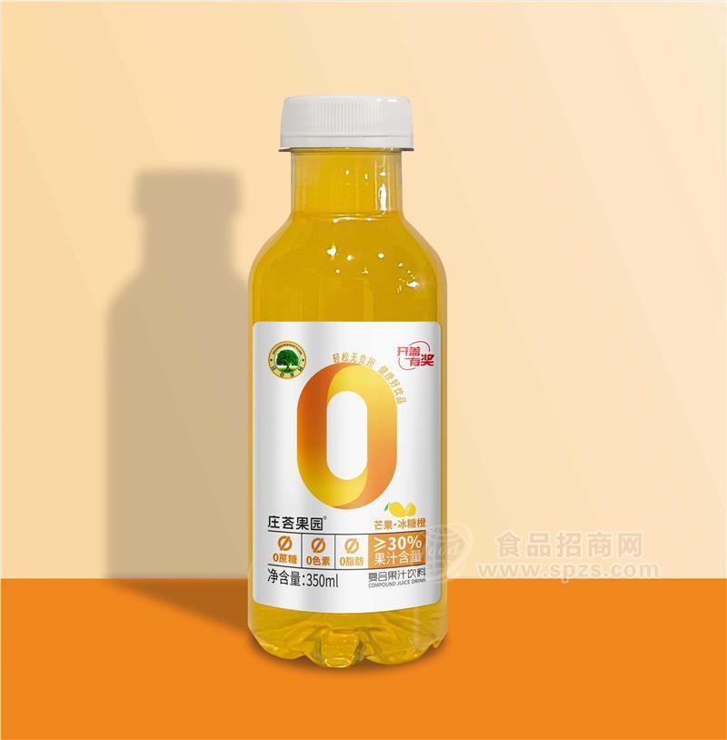 莊薈果園芒果冰糖橙復(fù)合果汁飲料350ml飲料