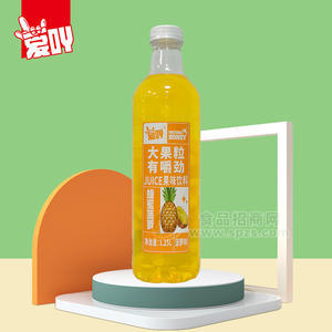 愛吖蜂蜜菠蘿味果味飲料1.25L廠家招商