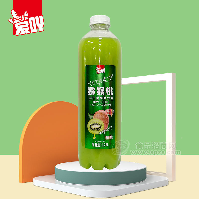爱吖猕猴桃益生菌果味饮料1.25L
