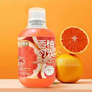 心里美西柚时光西柚汁益生元纤维果饮果汁500ml瓶装餐饮饮品