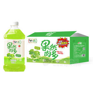 浩明果然肉多蜂蜜葡萄椰果復合果汁飲料箱裝招商1L×12瓶