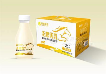 圣源優(yōu)乳酸馬奶黃桃味風(fēng)味乳酸菌飲品