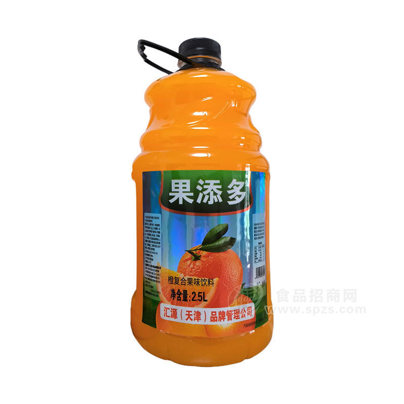 果添多橙复合果汁饮料瓶装招商2.5L 