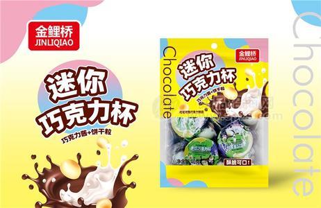 金鲤桥迷你巧克力杯休闲食品