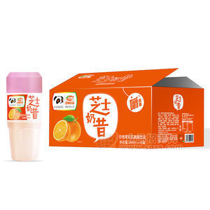 浩明芝士奶昔甜橙果粒乳酸菌飲品箱裝招商380ml×15瓶