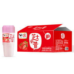 浩明芝士奶昔草莓果粒乳酸菌饮品箱装招商380ml×15瓶