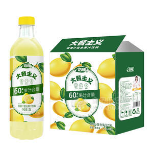 浩明双柚复合果汁饮料60%果汁含量箱装1.25L×6瓶