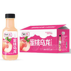 浩明蜜桃乌龙果汁饮料箱装招商450ml×15瓶