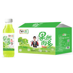 浩明果然肉多葡萄椰果复合果汁饮料箱装招商450ml×15瓶