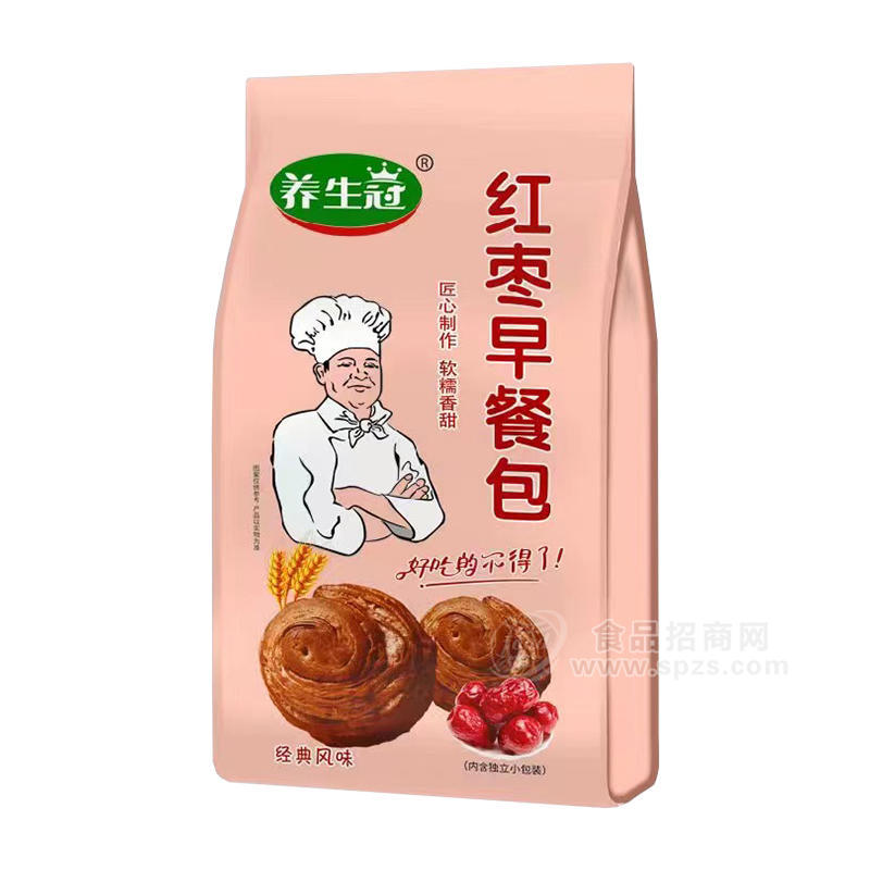 养生冠经典风味红枣早餐包面包休闲食品