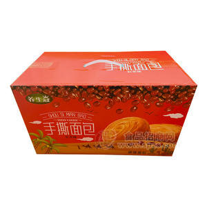 养生冠红豆味手撕面包调理面包休闲食品