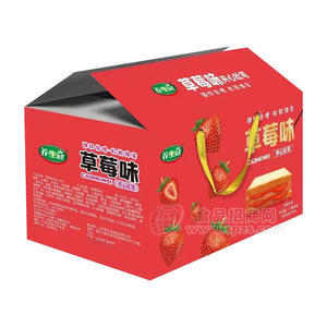 養(yǎng)生冠草莓味夾心吐司面包烘焙食品計(jì)量稱重