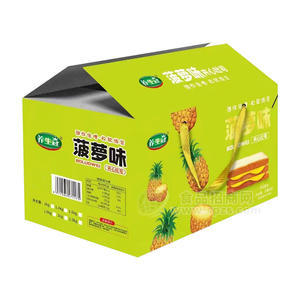 養(yǎng)生冠菠蘿味夾心吐司面包休閑食品方便食品計(jì)量稱重