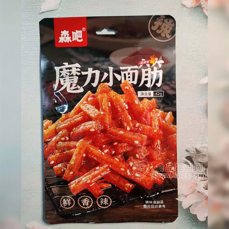 森吧魔力小面筋調味面制品鮮辣味62g