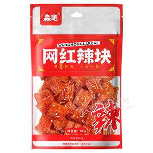 森吧網(wǎng)紅辣塊調(diào)味面制品92g