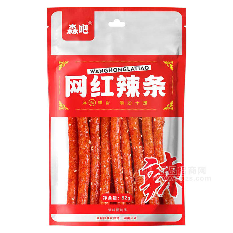 森吧網紅辣條調味面制品92g