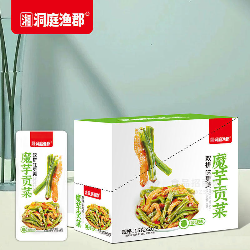 洞庭漁郡魔芋貢菜酸辣味15gX20包
