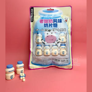 启巧老酸奶风味奶片糖原味48g