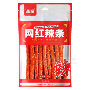 森吧網(wǎng)紅辣條調(diào)味面制品92g