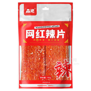 森吧網(wǎng)紅辣片調(diào)味面制品92g