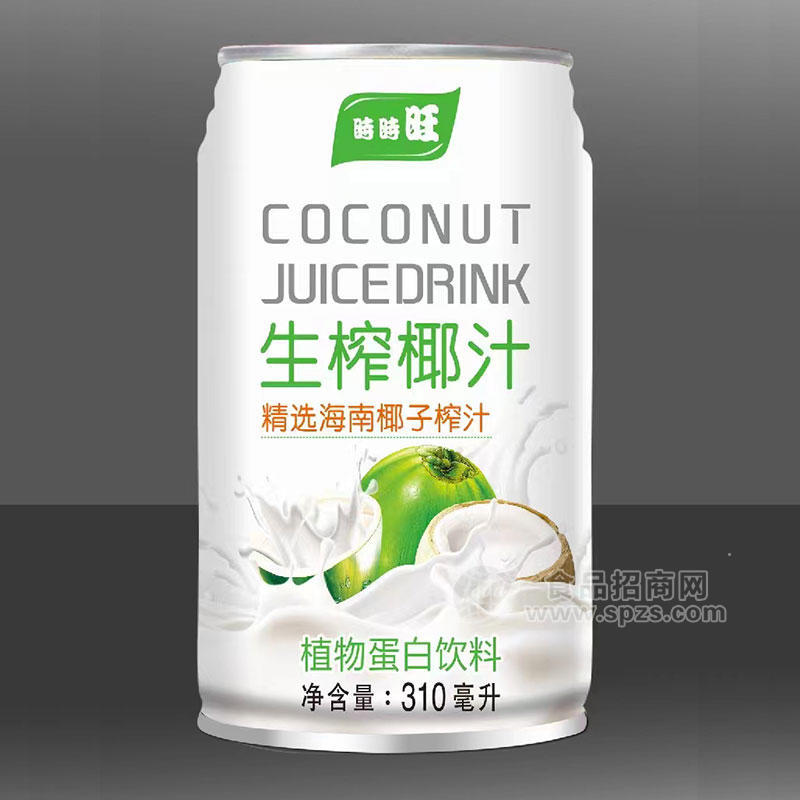 時時旺生榨椰汁植物蛋白飲料310ml