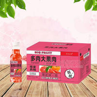 齐乐宝蜂蜜西柚多肉大果肉复合果汁饮料450mlx15瓶