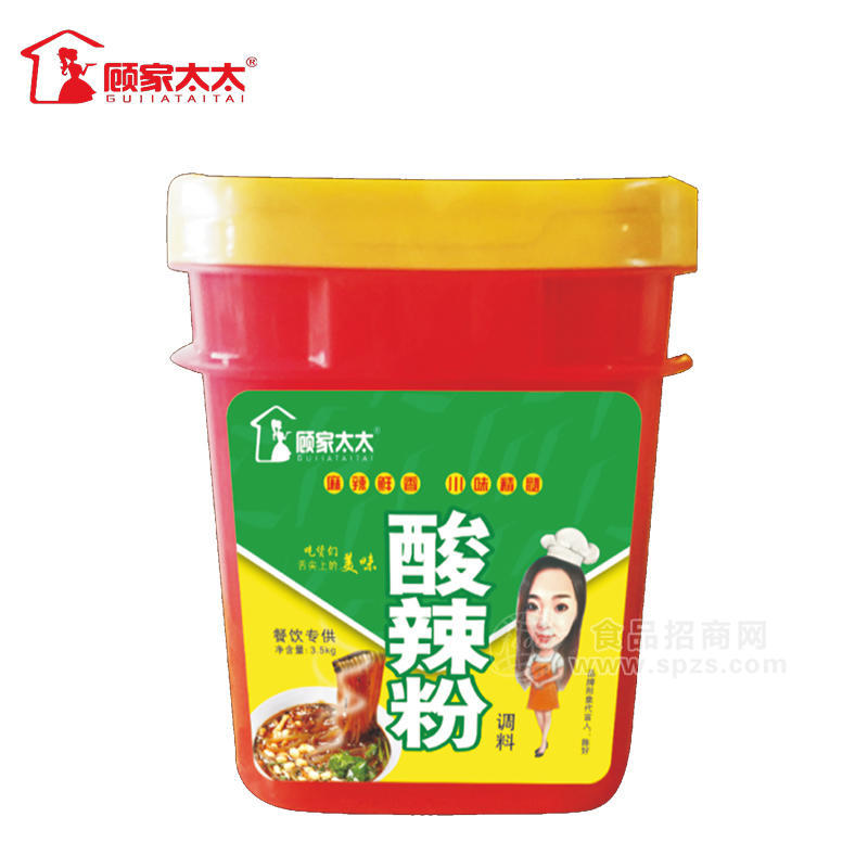 顾家太太餐饮酸辣粉调料3.5kg