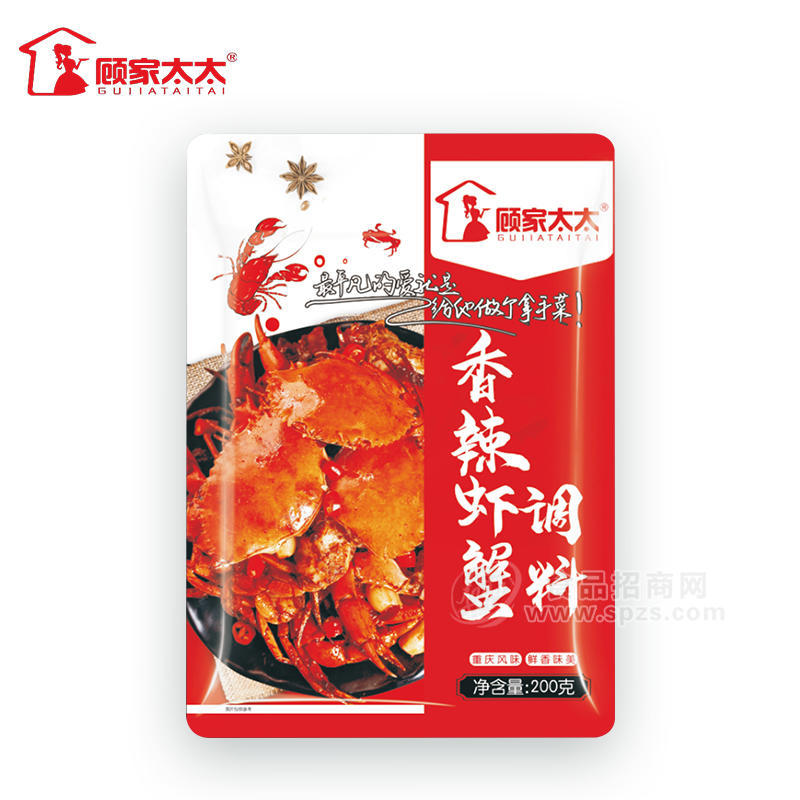 顾家太太香辣虾蟹调料调味品