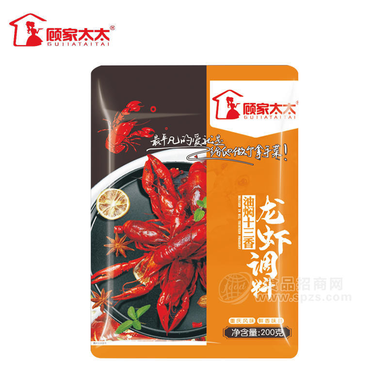 顧家太太油燜十三香龍蝦調(diào)料調(diào)味品200g