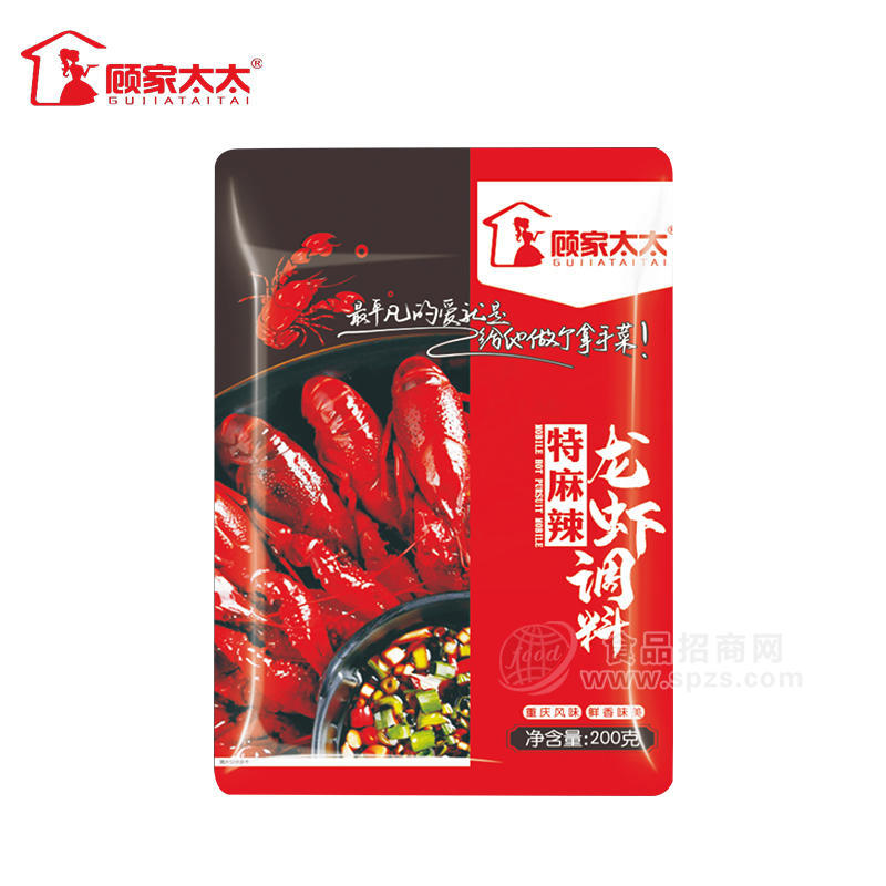 顾家太太特麻辣龙虾调料调味品200g