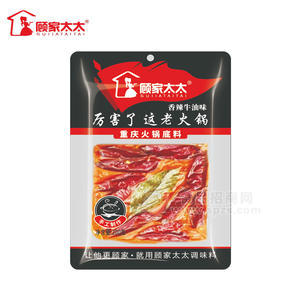 顧家太太香辣牛油味重慶火鍋底料200g