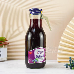 中博冷榨蓝莓汁瓶装招商1.5L
