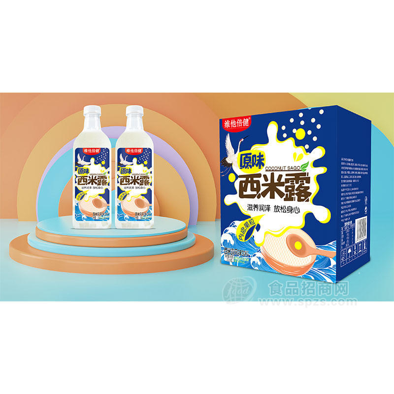 唯唯倍健原味西米露风味饮料1.25Lx6瓶