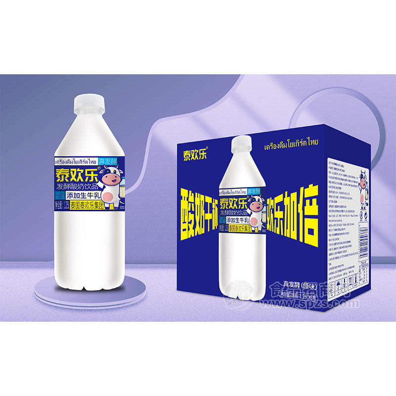 泰欢乐发酵酸奶饮品原味1.25LX6瓶