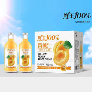 鮮王黃桃汁復(fù)合果汁飲料箱裝1L×6瓶