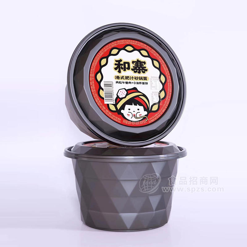 和寨港式肥汁砂锅面盒装速食招商180克 