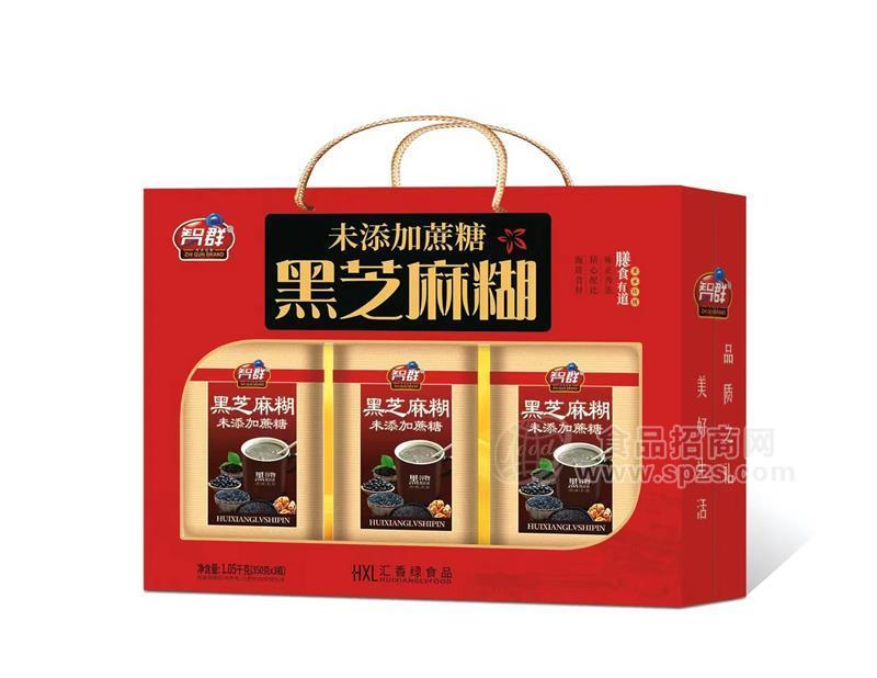 智群黑芝麻糊無蔗糖1.05kg禮盒