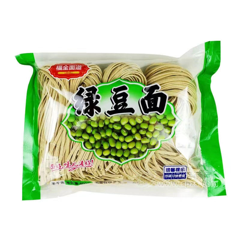 福全面道綠豆面半干面400g