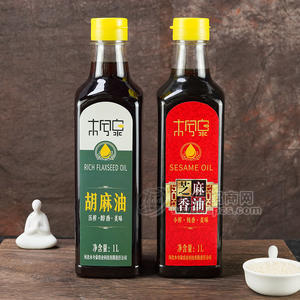 木兮泉胡麻油芝麻香油纯香瓶装招商1L