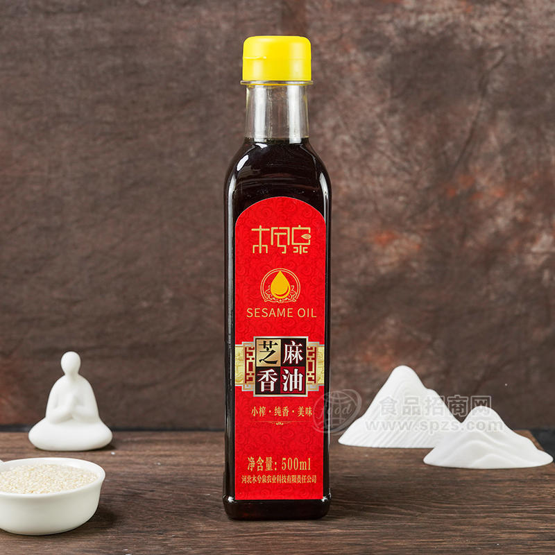 木兮泉芝麻香油纯香瓶装招商代理500ml 