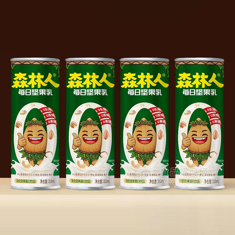 森林人混合堅果蛋白飲品罐裝招商310ml